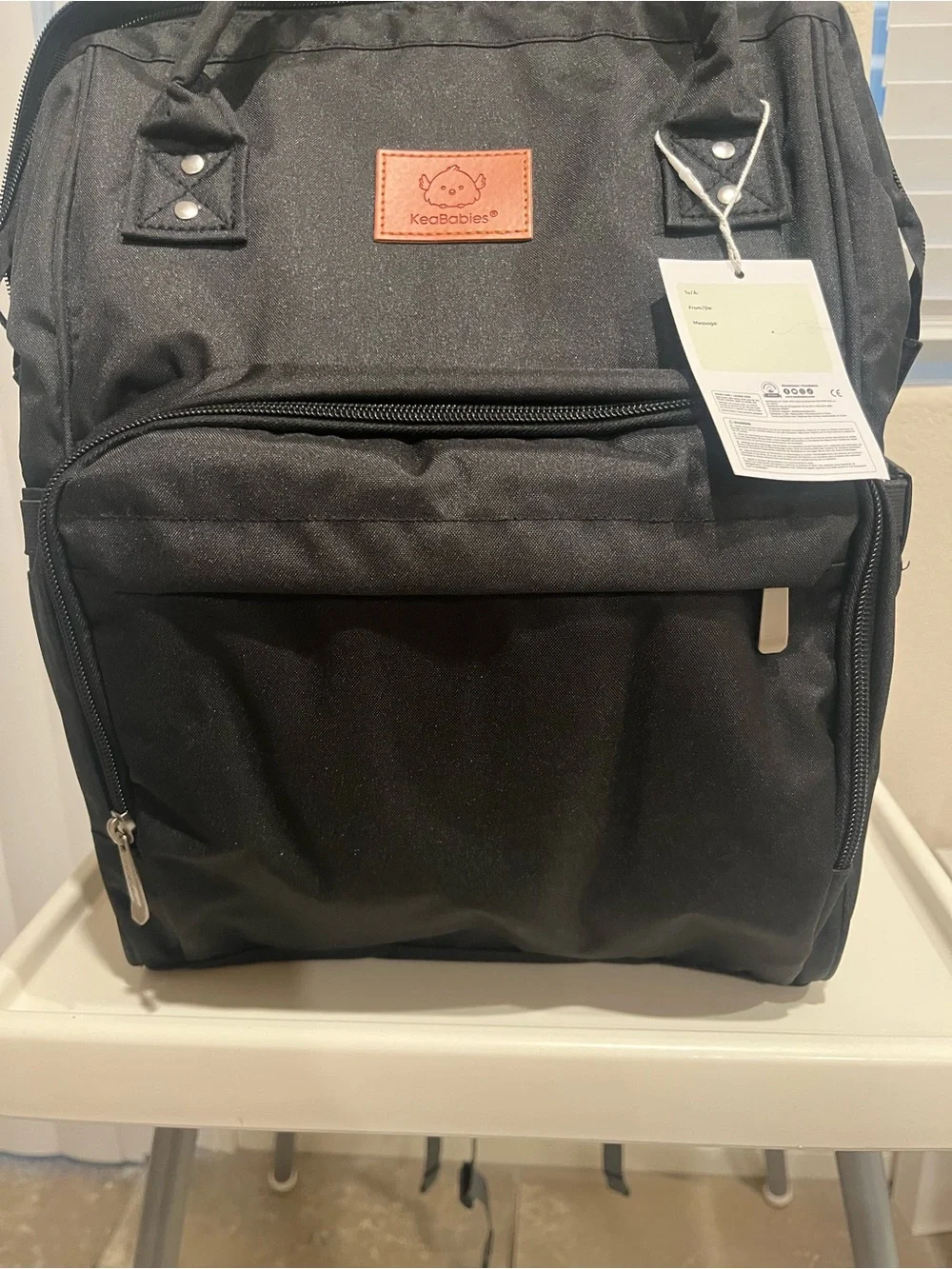 Keababies Backpack Tote baby bag with Front Pocket